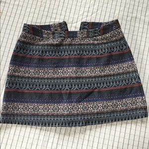 Multicolored mini skirt